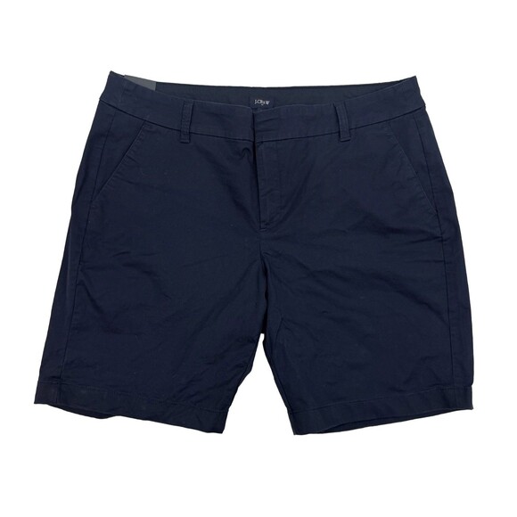J.CREW 9” Frankie Bermuda Chino Short 14 Navy Blue High-Rise Cotton NWT B30 - Picture 2 of 6
